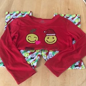 Justice girls Holiday pajamas